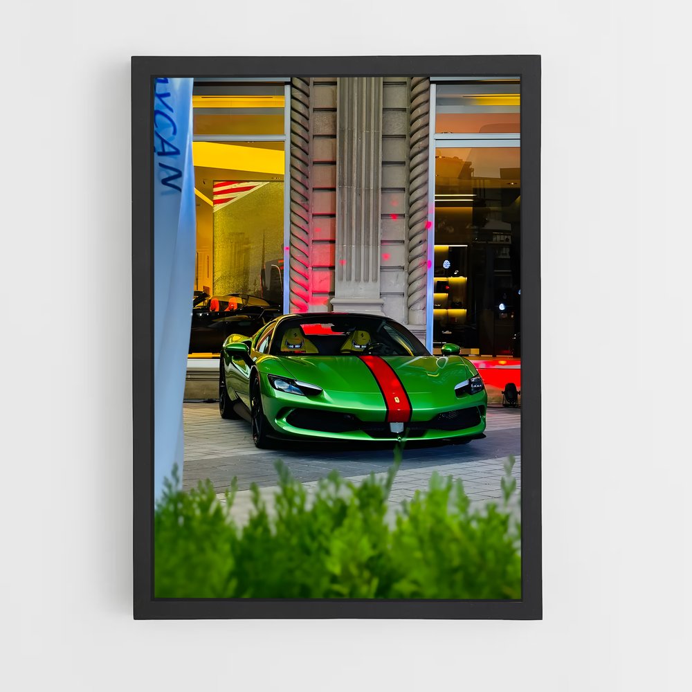 Poster gtb middle – affiche Ferrari (vue 2)